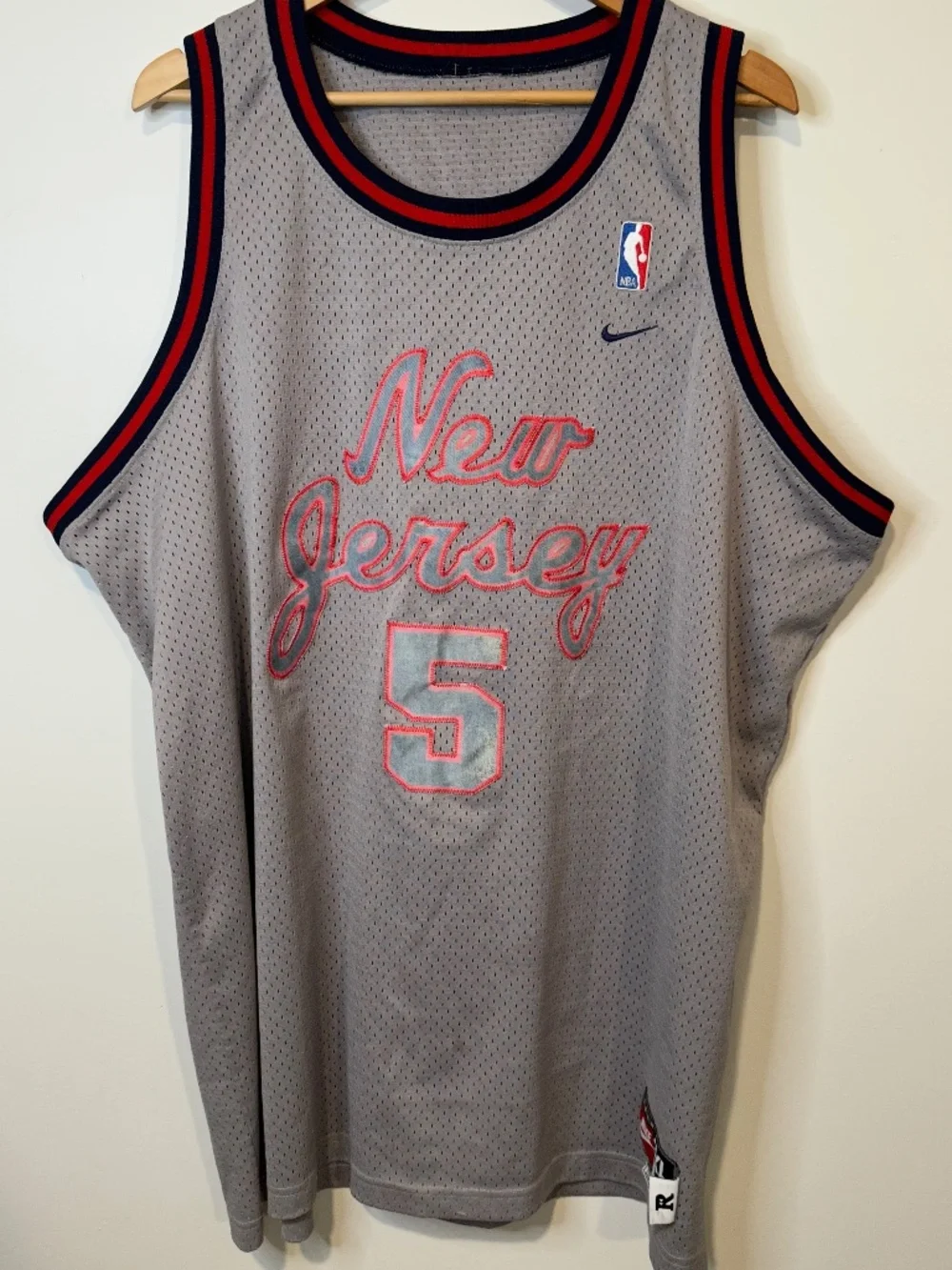 Nike New Jersey Nets Jason Kidd #5 Jersey Size 3XL