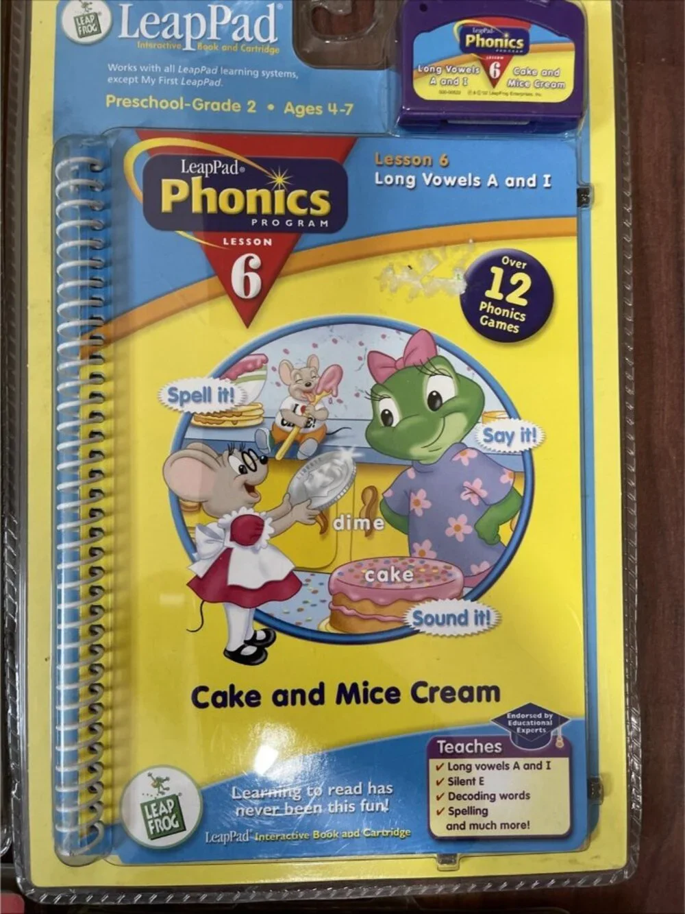 4 Leap Frog Leap Pad Books with Cartridges All New (No System)