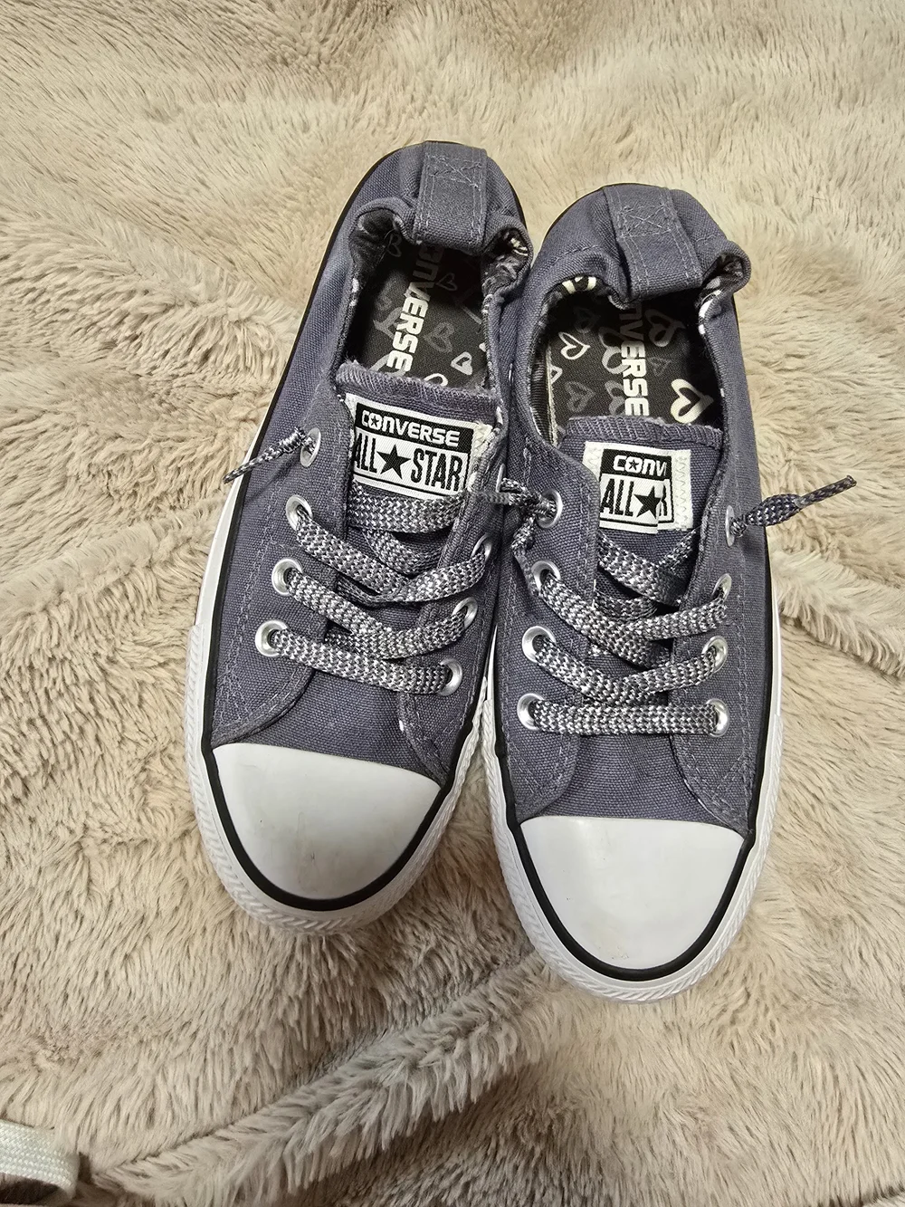 Converse Chuck Taylor All Star Shoreline Slip On Sneakers Gray Women's Size 7