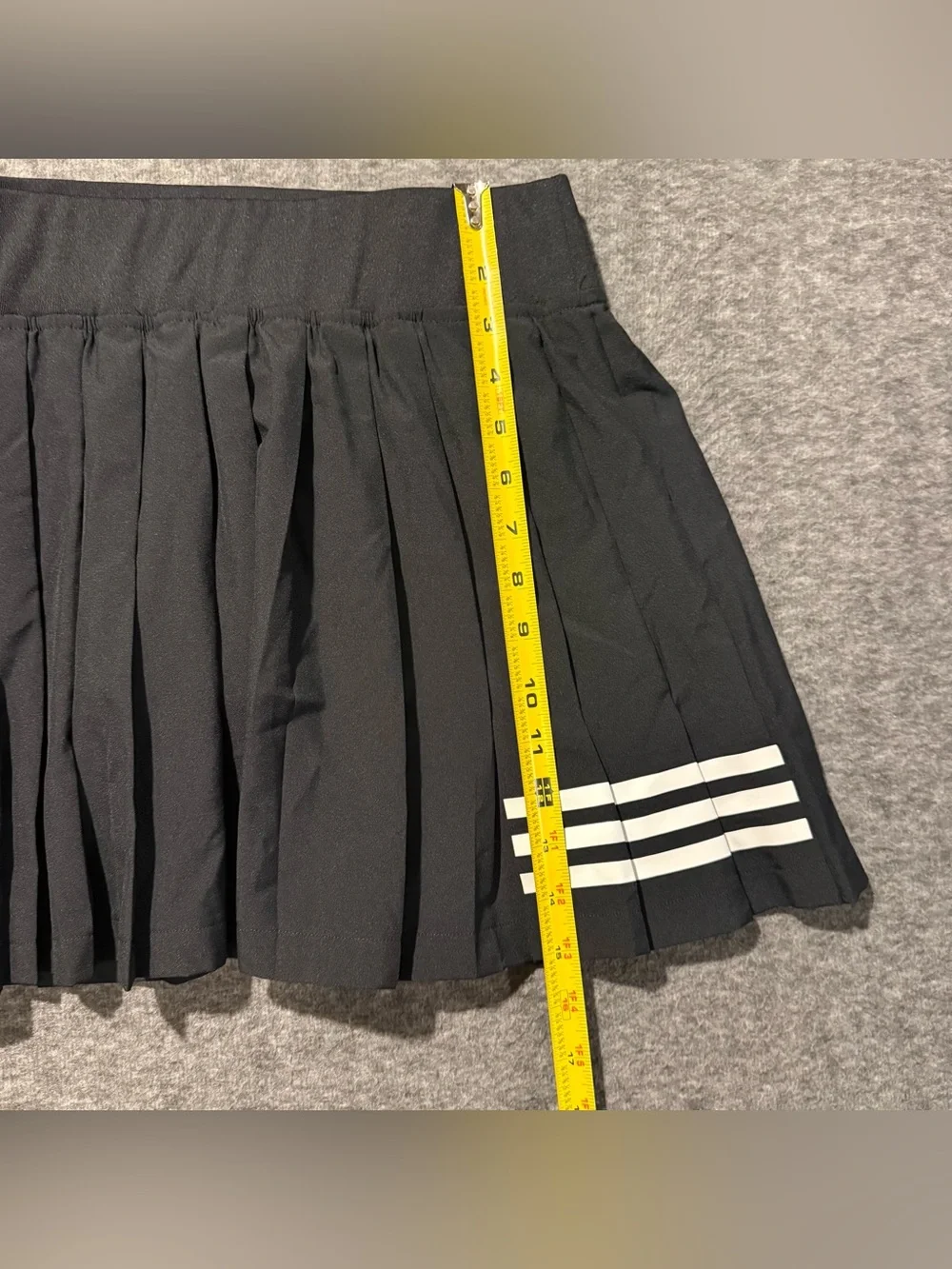Adidas Club Pleated Skirt Skort Womens S Black Tennis Athletic PrimeGreen NWT