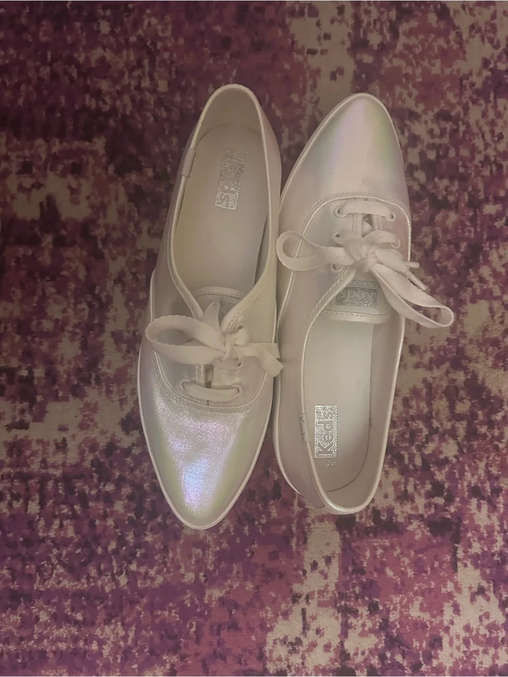 Keds iridescent lace