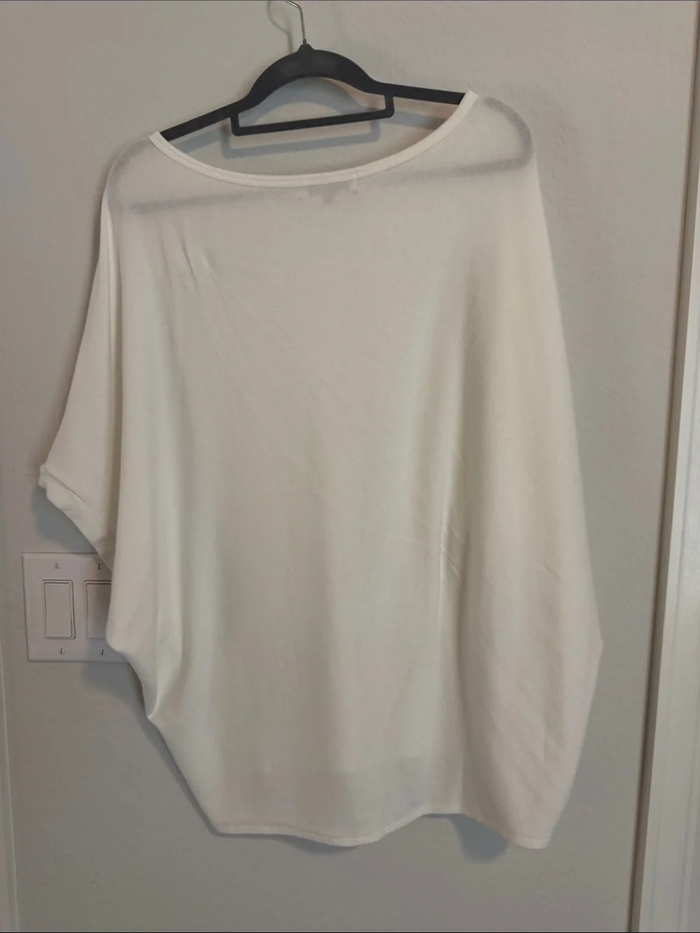 Michael Stars White Dolman Sleeve Pullover