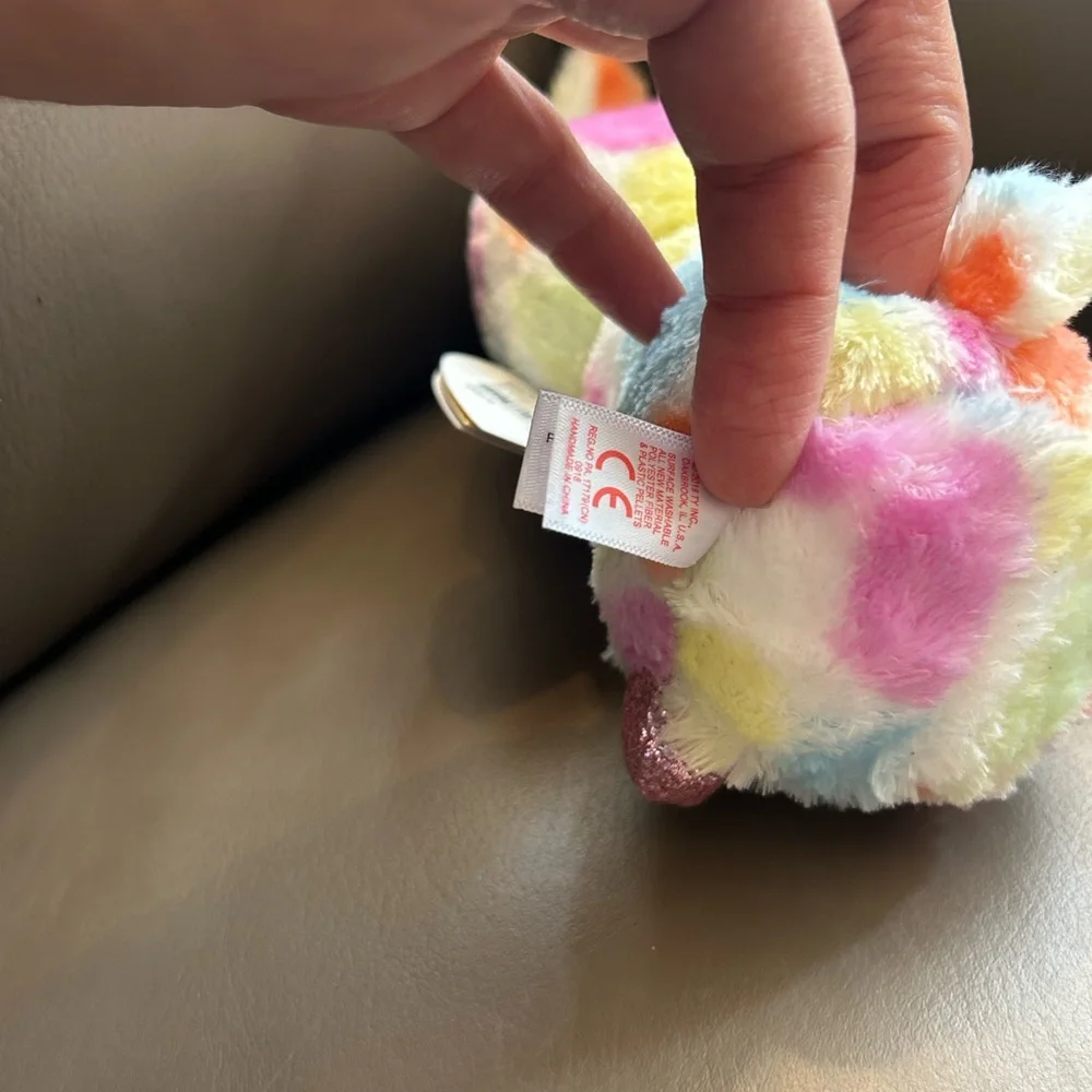 TY Beanie Boos - BLOOMY the Rainbow Bunny (Glitter Eyes)(6