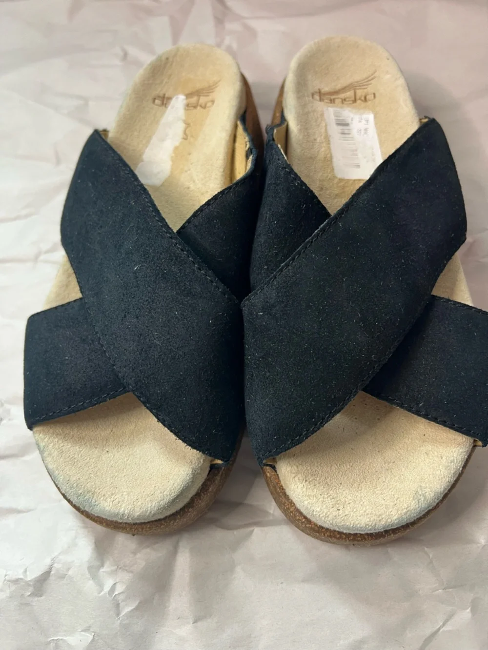 Dansko straps sole suede