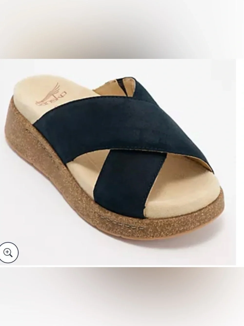 Dansko leather sole crisscrossing