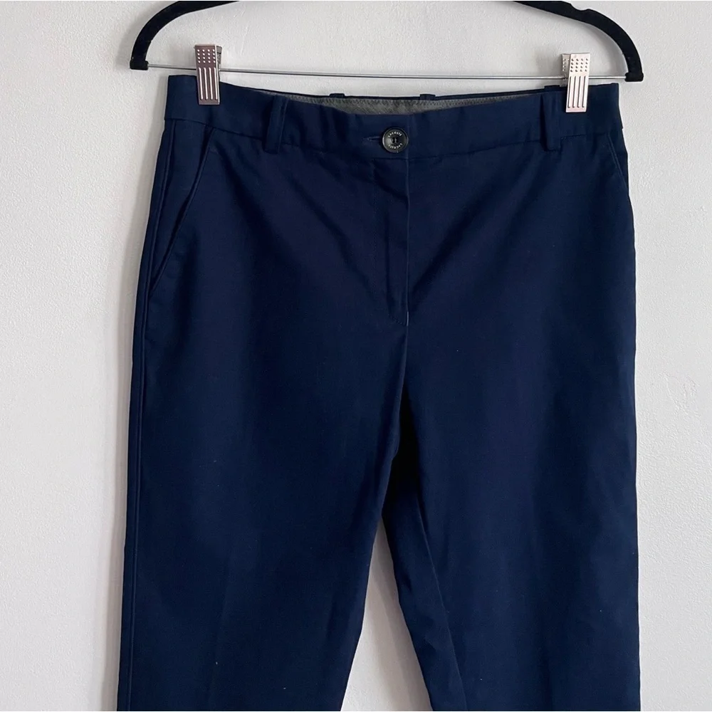 Lacoste Blue Cotton Wool Blend Slim Skinny Fit Pants