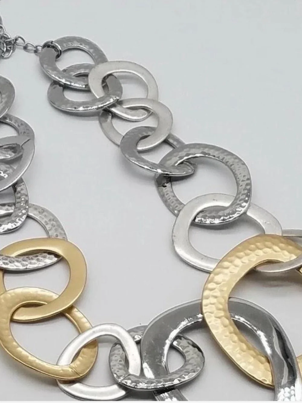 Chico's Two-Tone Oval Link Necklace - Gold & Silver. + A LITTLE GIFT 🎁
