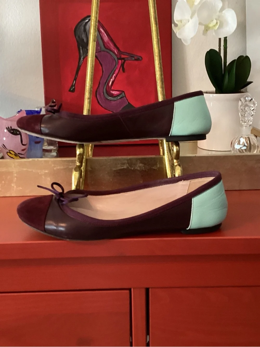 Barneys New York CO-OP wear mint leather