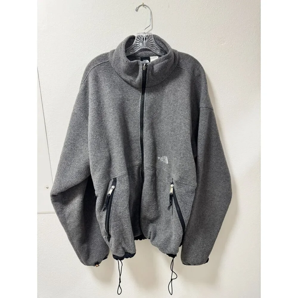 THE NORTH FACE Men's Fleece Sherpa Full Zip Jacket Size XXL Gray