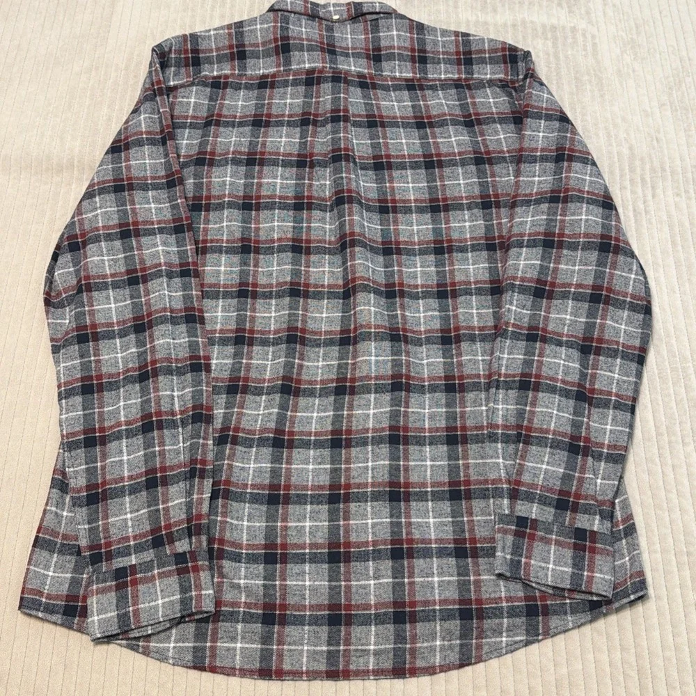 Barbour Shirt Mens Large Plaid Tailored Fit Long Sleeve Button Down Casual