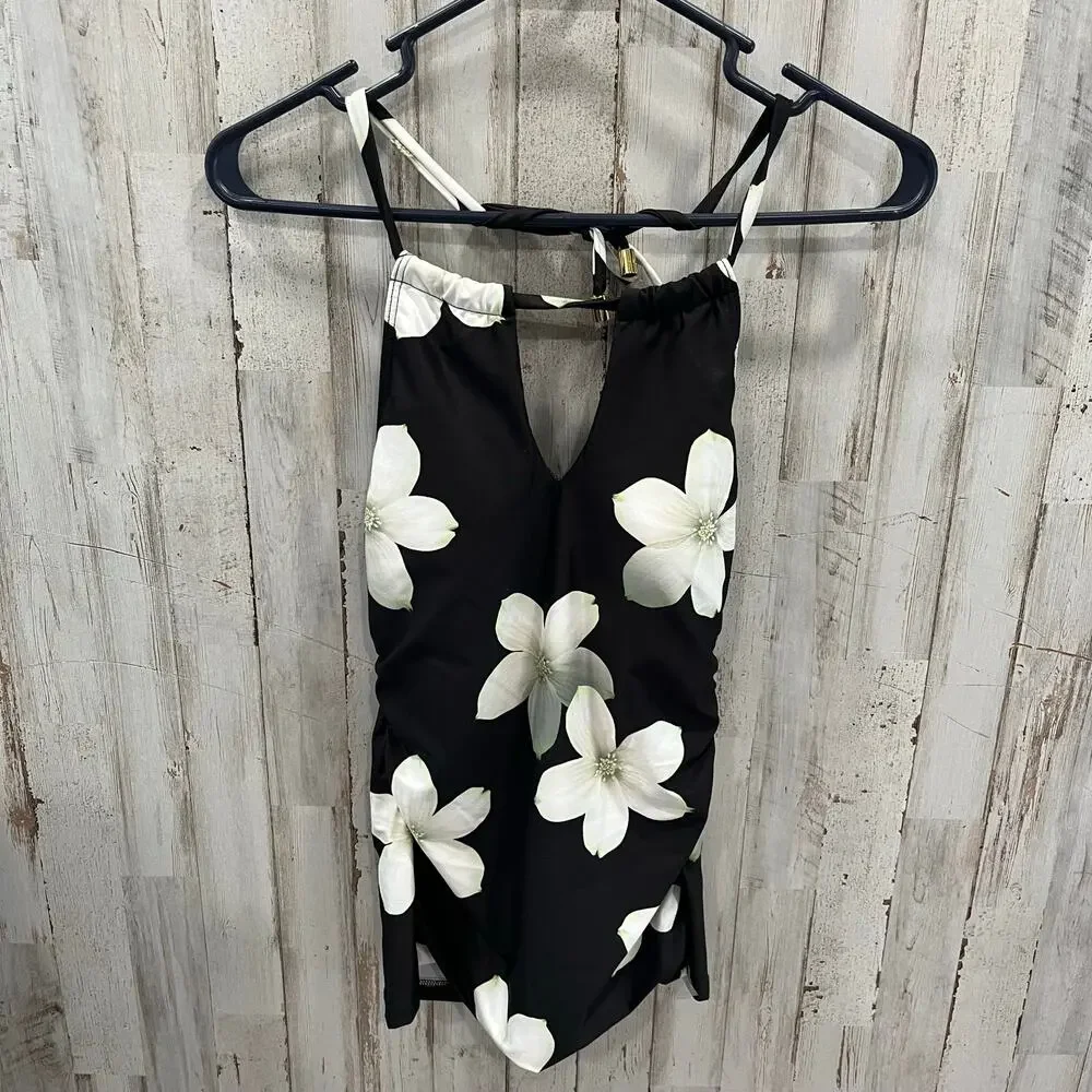 New Ralph Lauren Swim Tankini Top Villa Floral High Neck LROHQ89 Sz 6