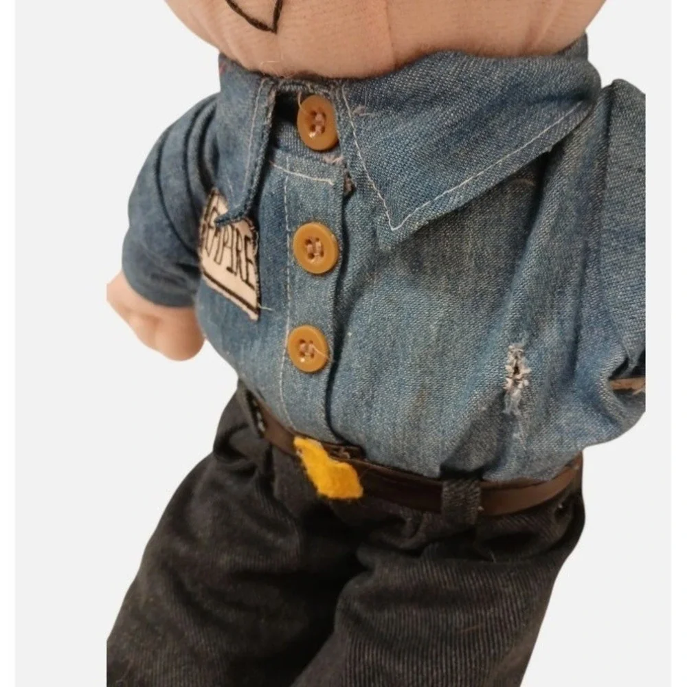 Rare 80s Empire Carpet Guy Doll Elmer Lynn Hauldren Plush Stuffed Toy Glasses
