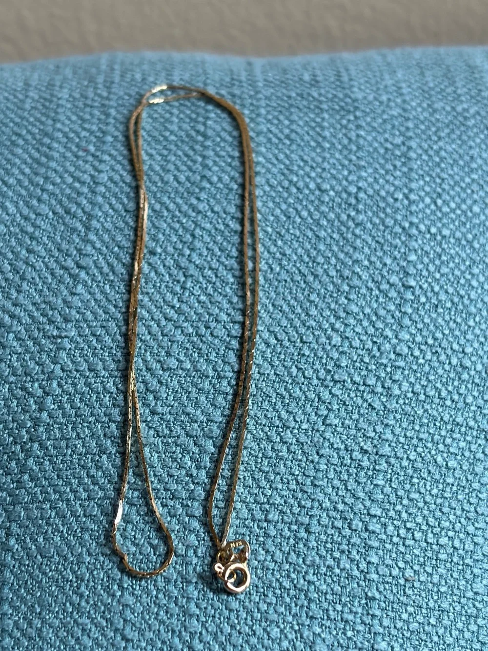 Vintage 14K Cobra Chain, Italy, 18”, 1.8g, Gorgeous Rare Necklace, Yellow Gold