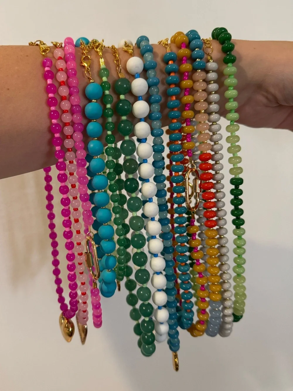Colorful Beaded Women's Necklace - Multicolor Strand
