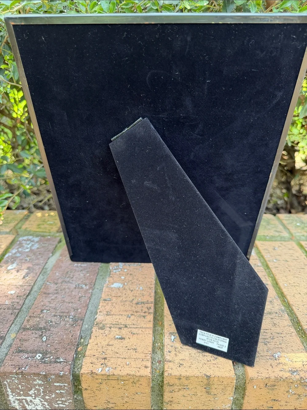Black Metal 8x10 Picture Frame Textured NWT