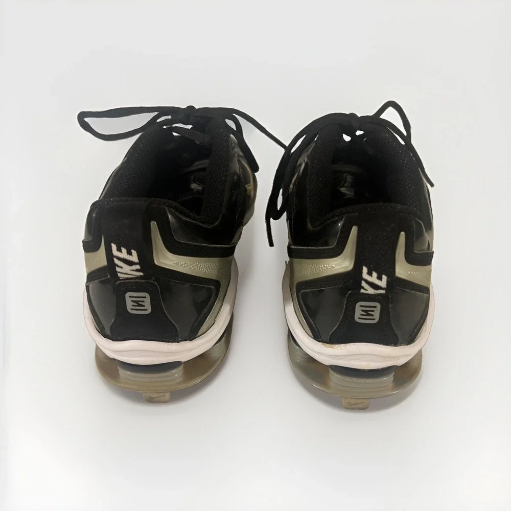 Nike Shod Fuse 2 Metal Baseball Cleats Size 11.Black / Metallic Silver