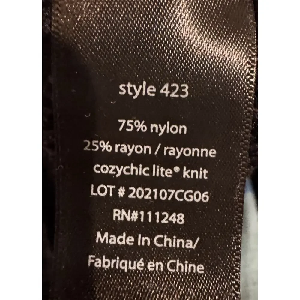 Barefoot Dreams Cozychic Lite Duster Women’s Sweater Black Open Front Pockets: S