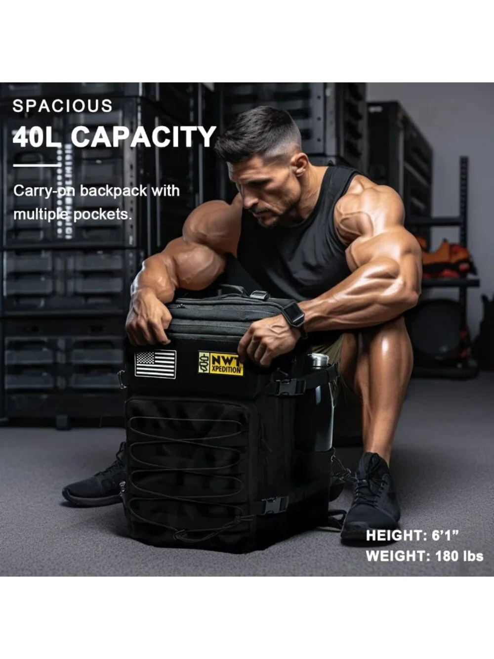 Heavy Duty Military Tactical Backpack | Molle Rucksack for Hiking, Camping