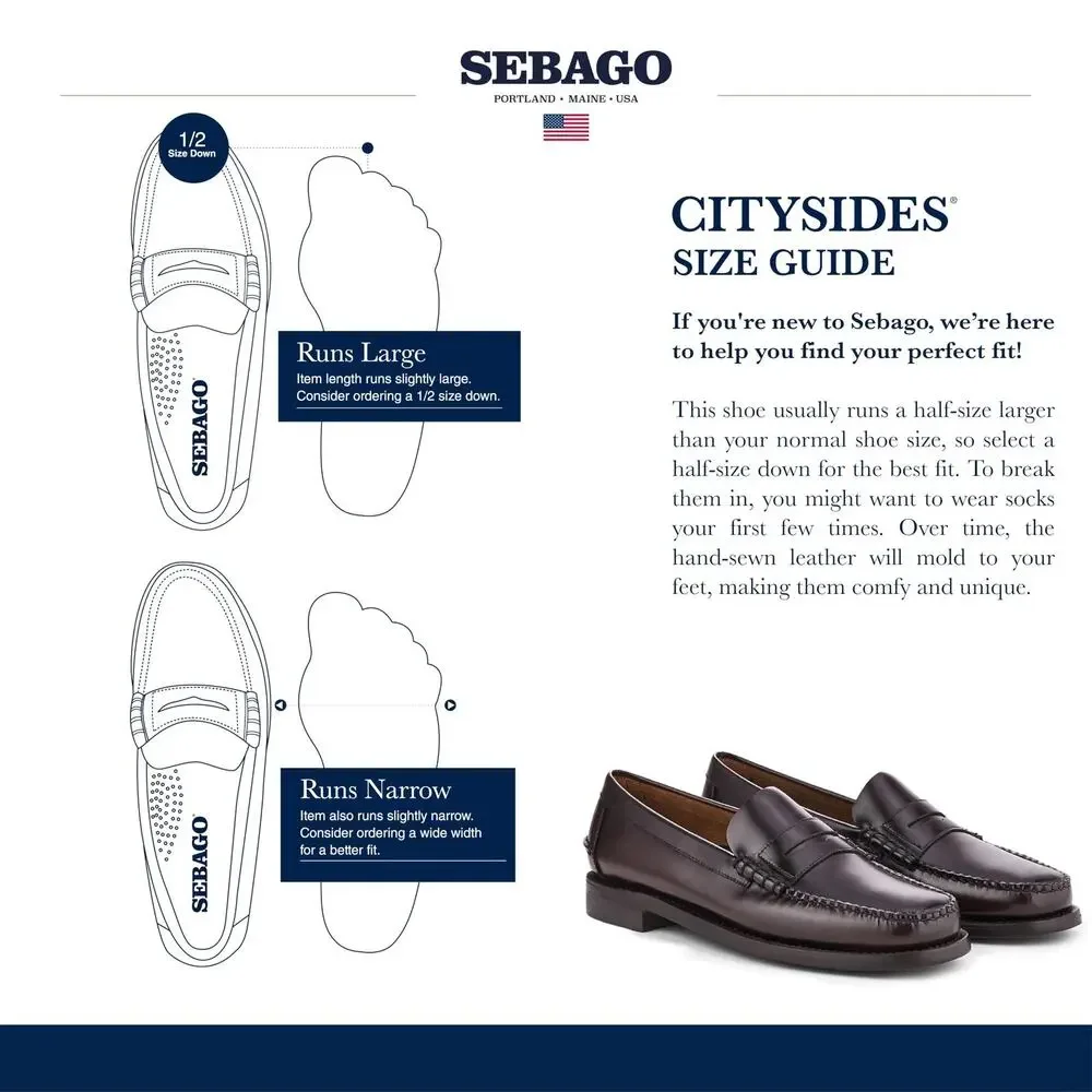 Sebago cannot 💬 but