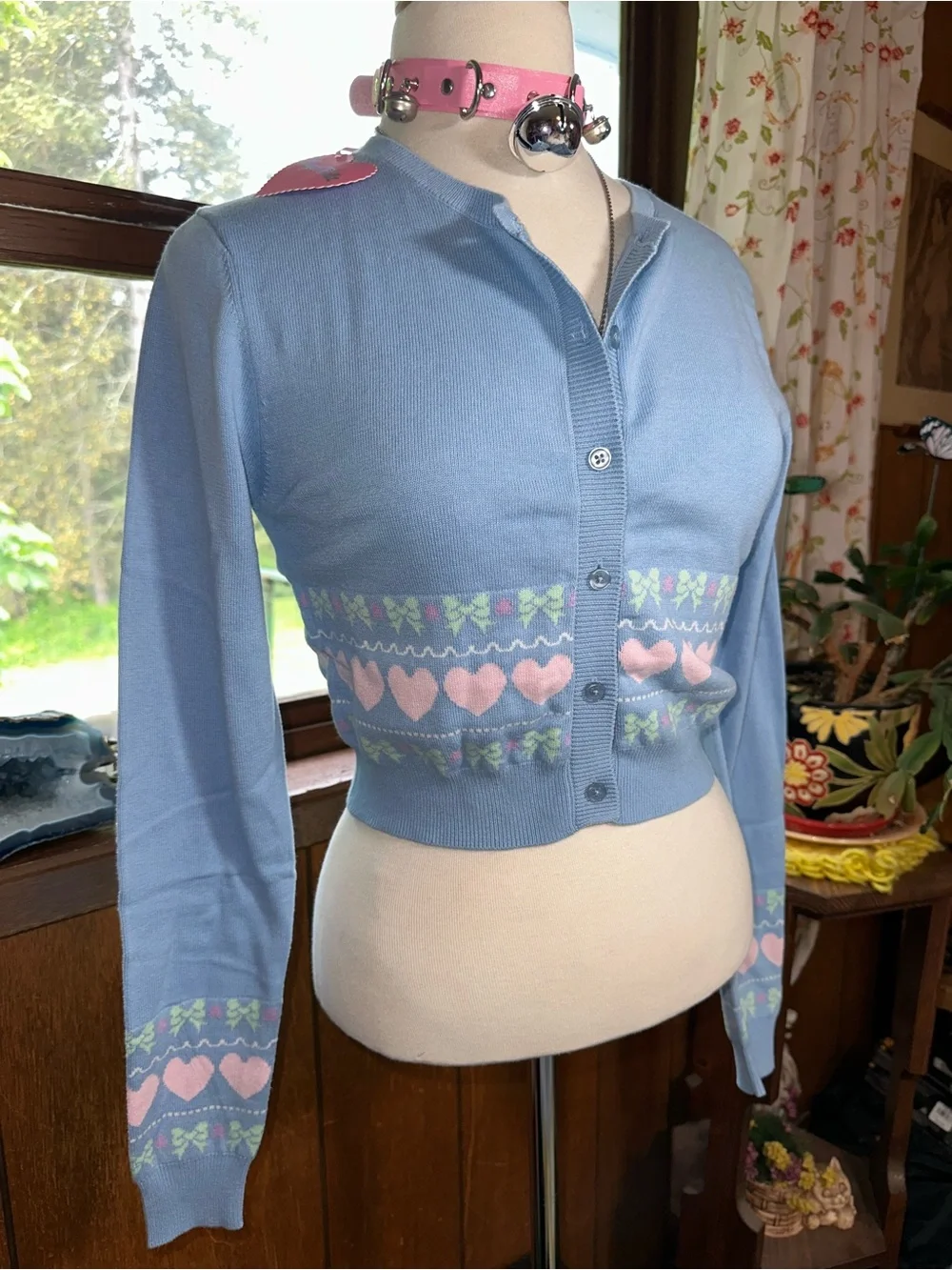 Dolls Kill • Sugar Thrillz Pastel Passion For You Intarsia Knit Sweater