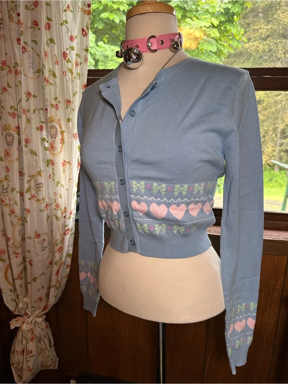 Dolls Kill • Sugar Thrillz Pastel Passion For You Intarsia Knit Sweater