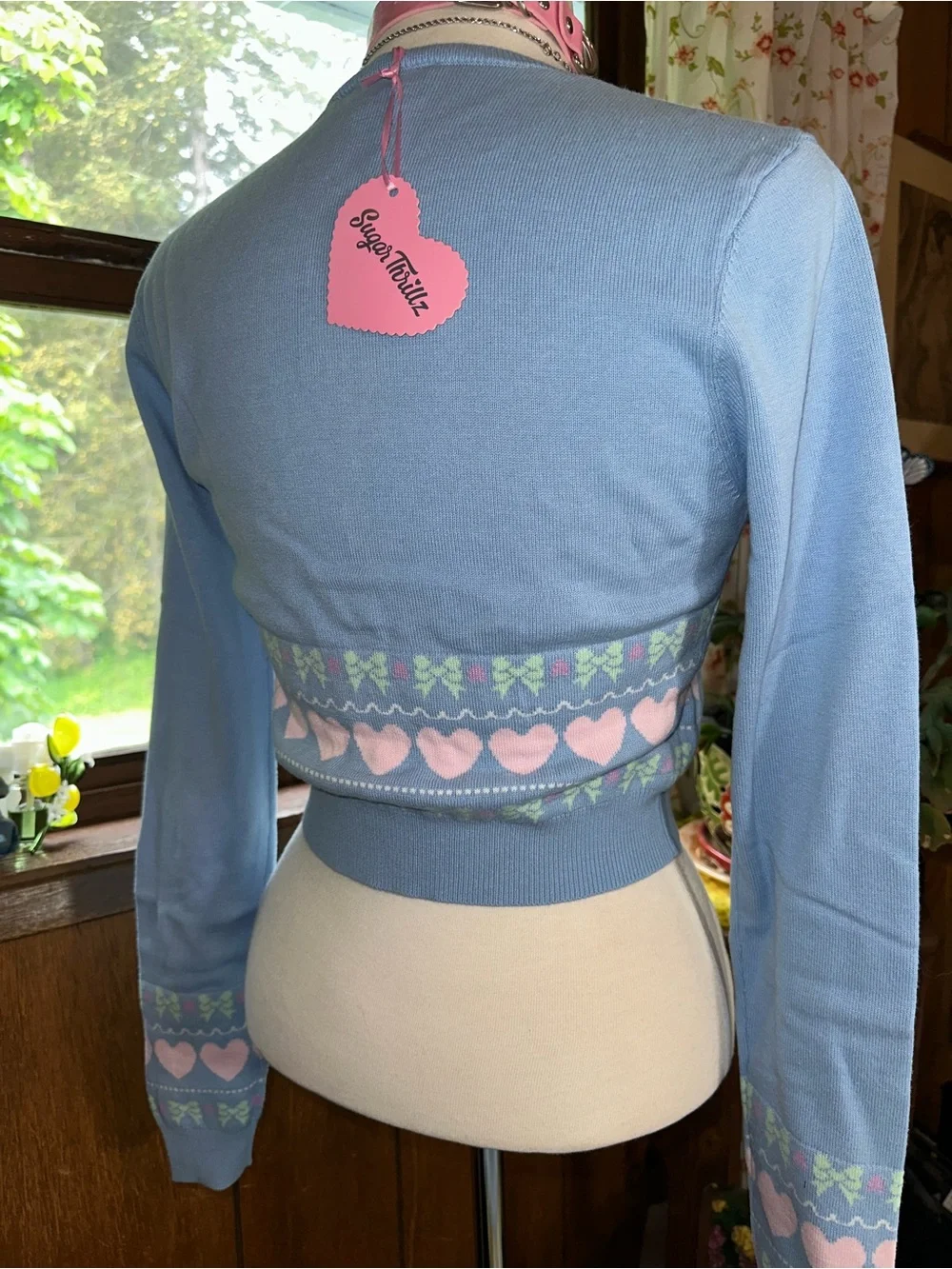 Dolls Kill • Sugar Thrillz Pastel Passion For You Intarsia Knit Sweater