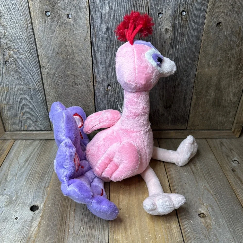 Ganz Webkinz Pinktastic Peacock Plush Pink Purple Bird HM357 Retired NWT