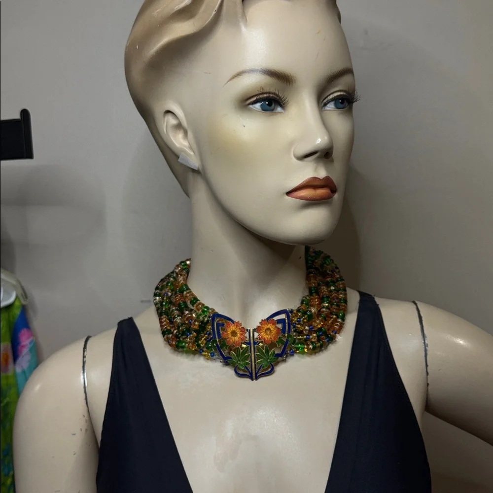 Vintage glass beaded