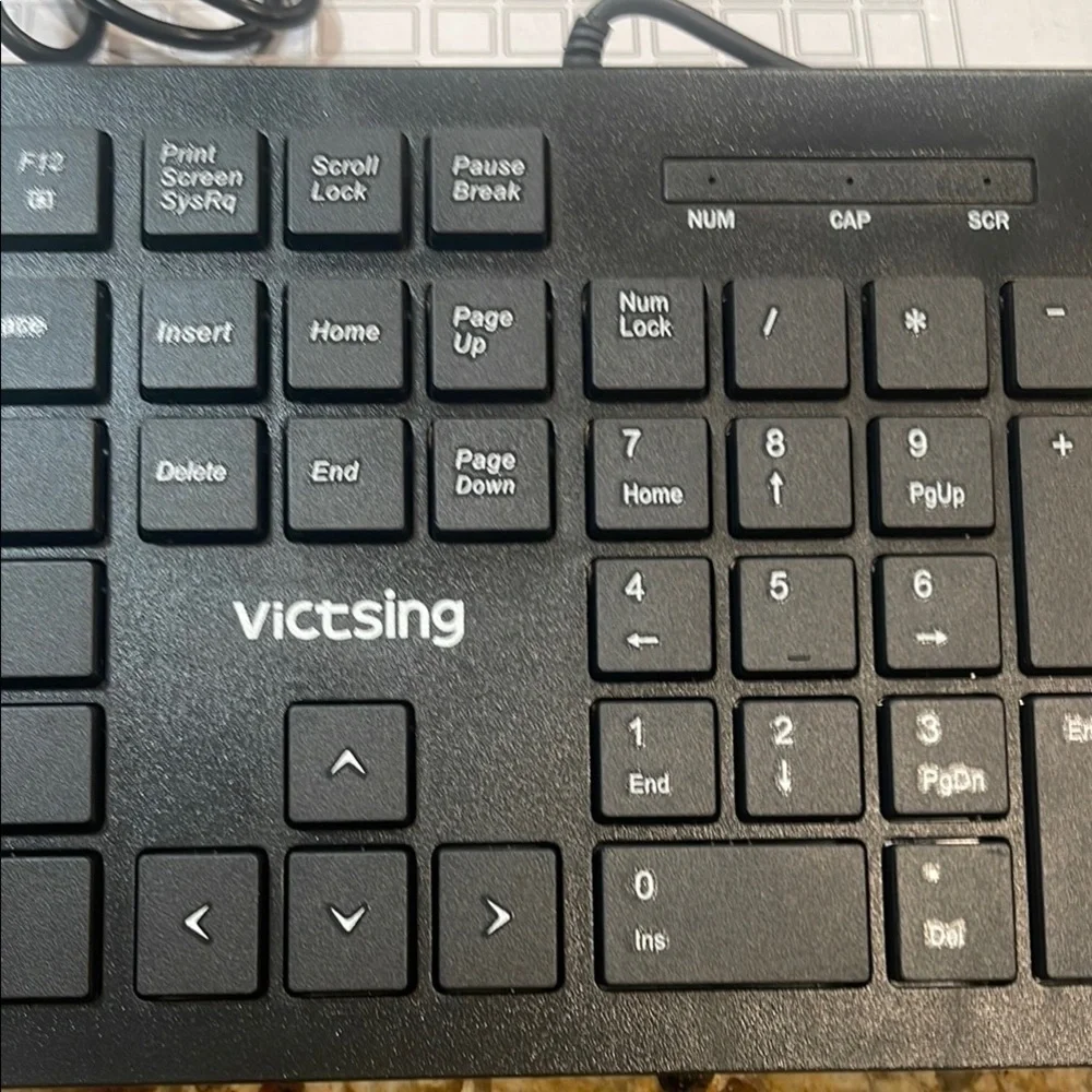 Black Wired Keyboard