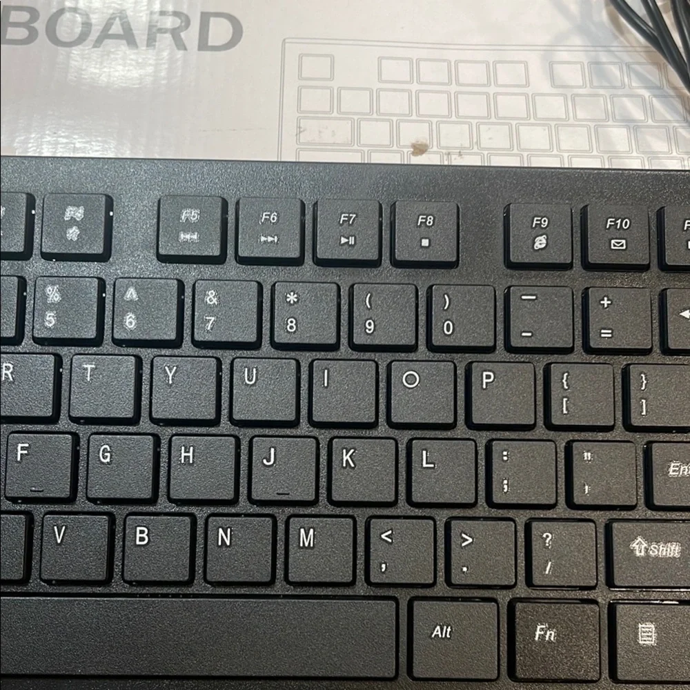 Black Wired Keyboard