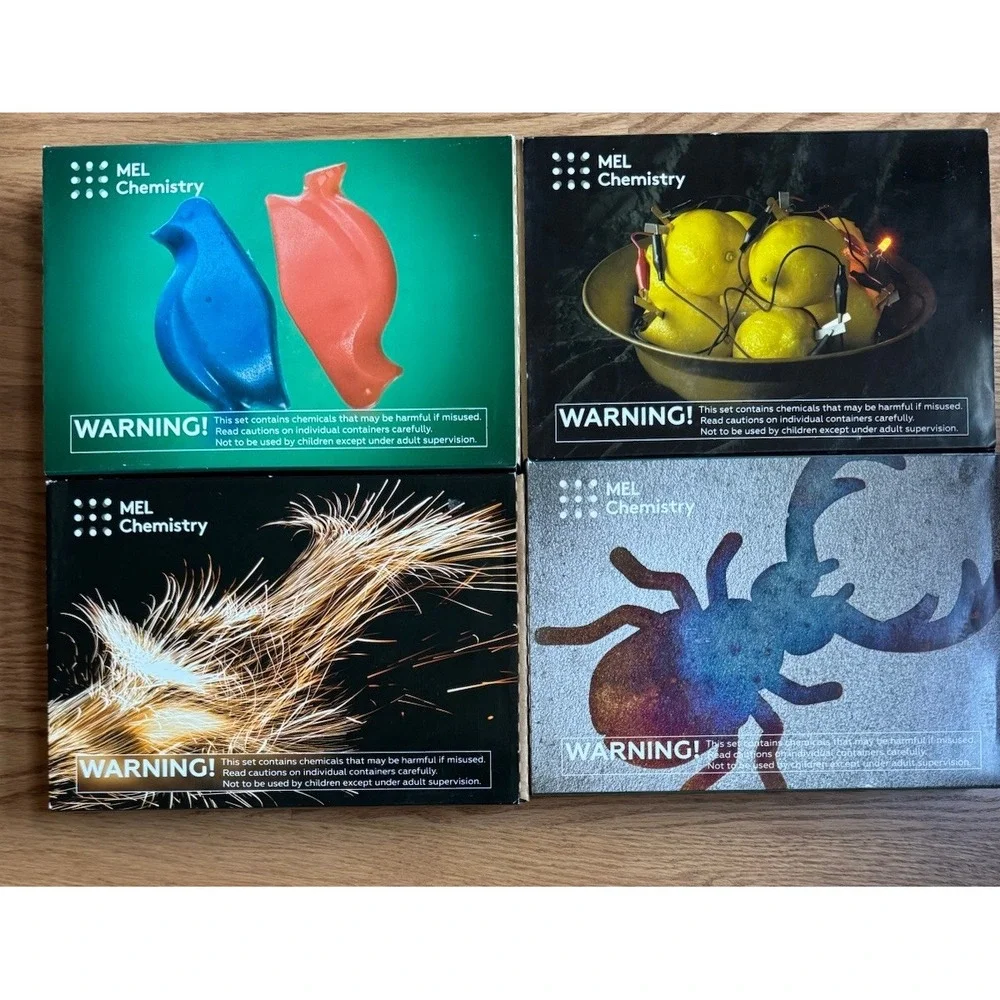 MEL Chemistry Science‎ Experiments 4 Complete Kits STEM Age 10+ Homeschool NEW