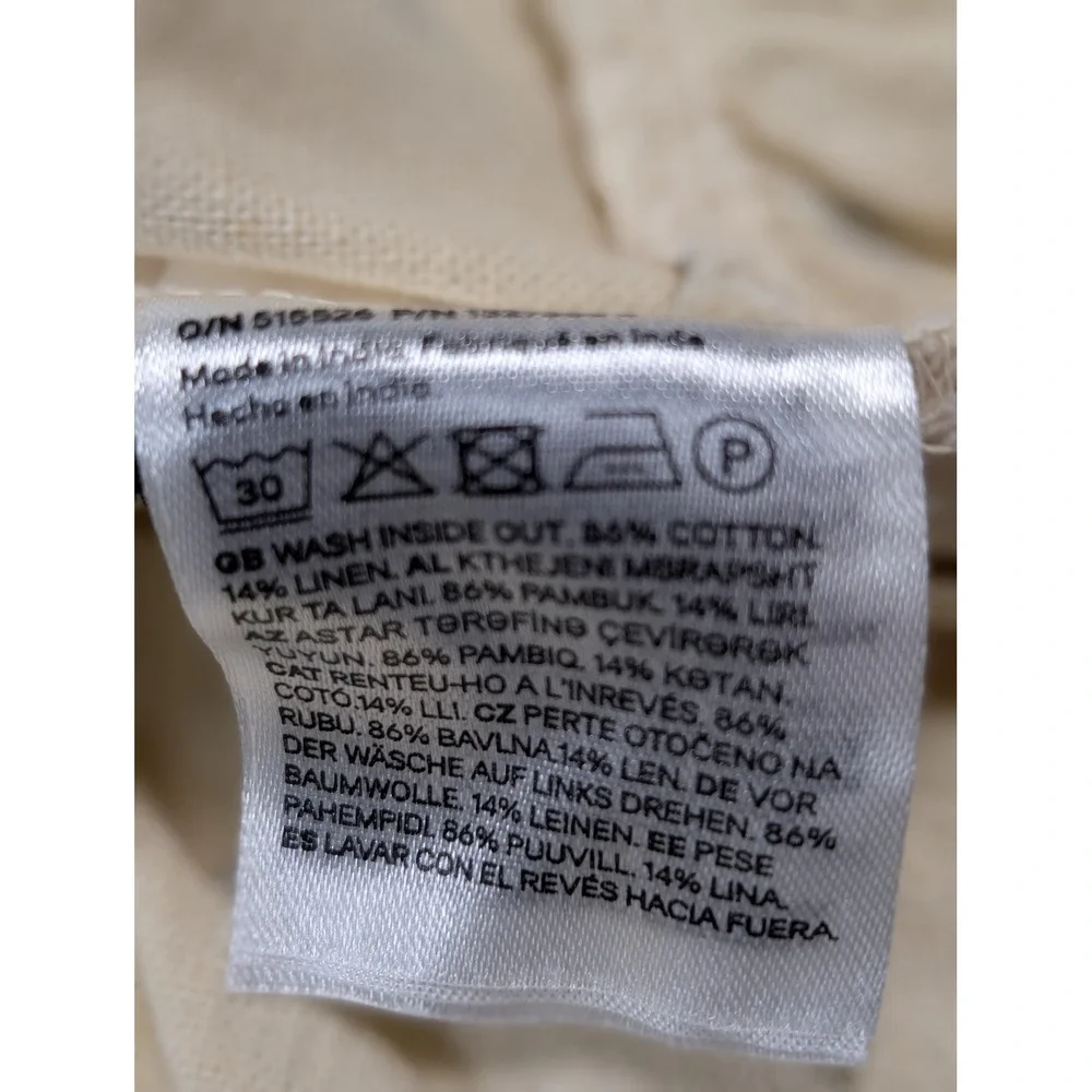 H&M Divided cotton linen