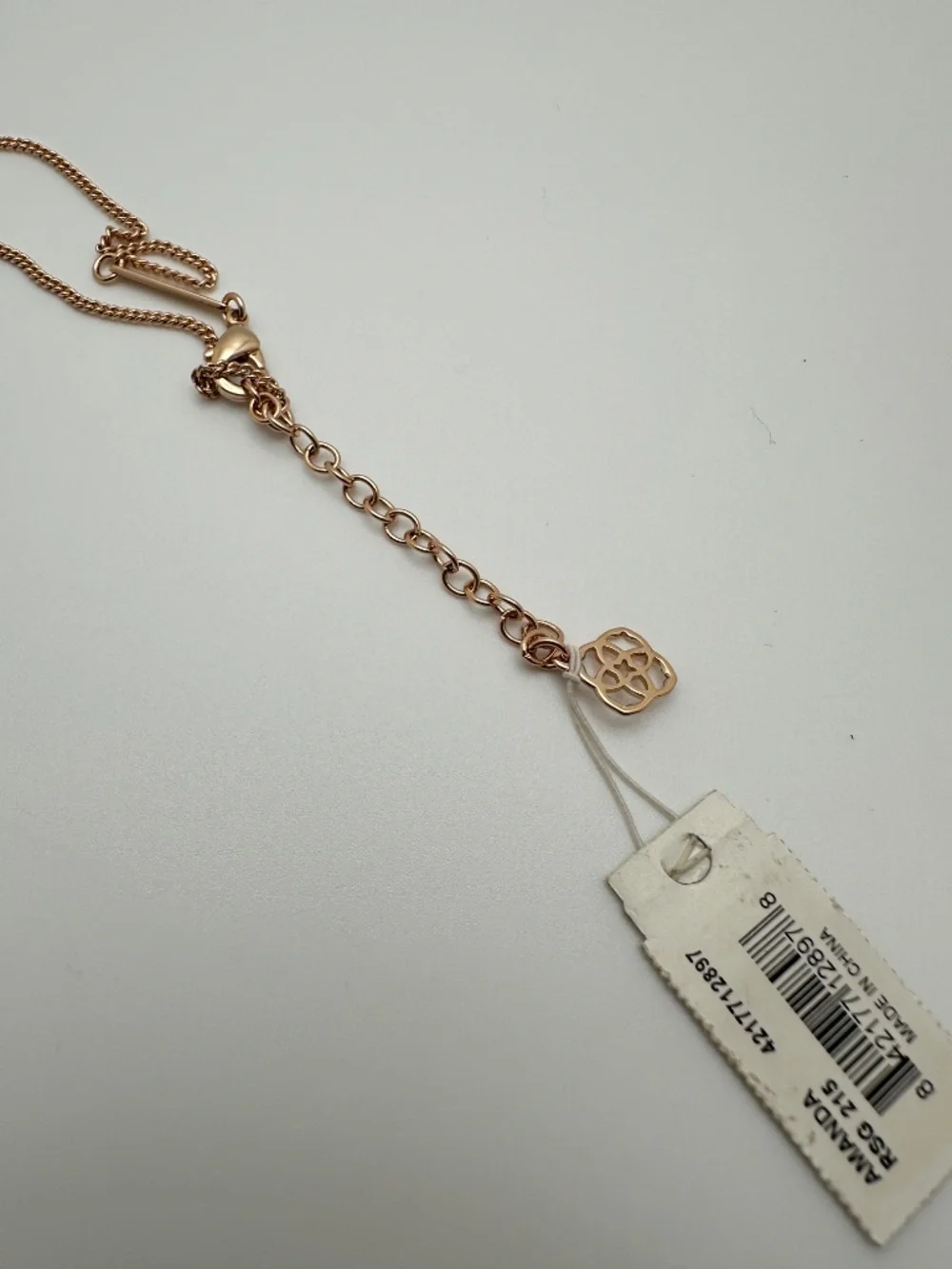 KENDRA SCOTT Amanda Pyrite + Rose Gold Necklace