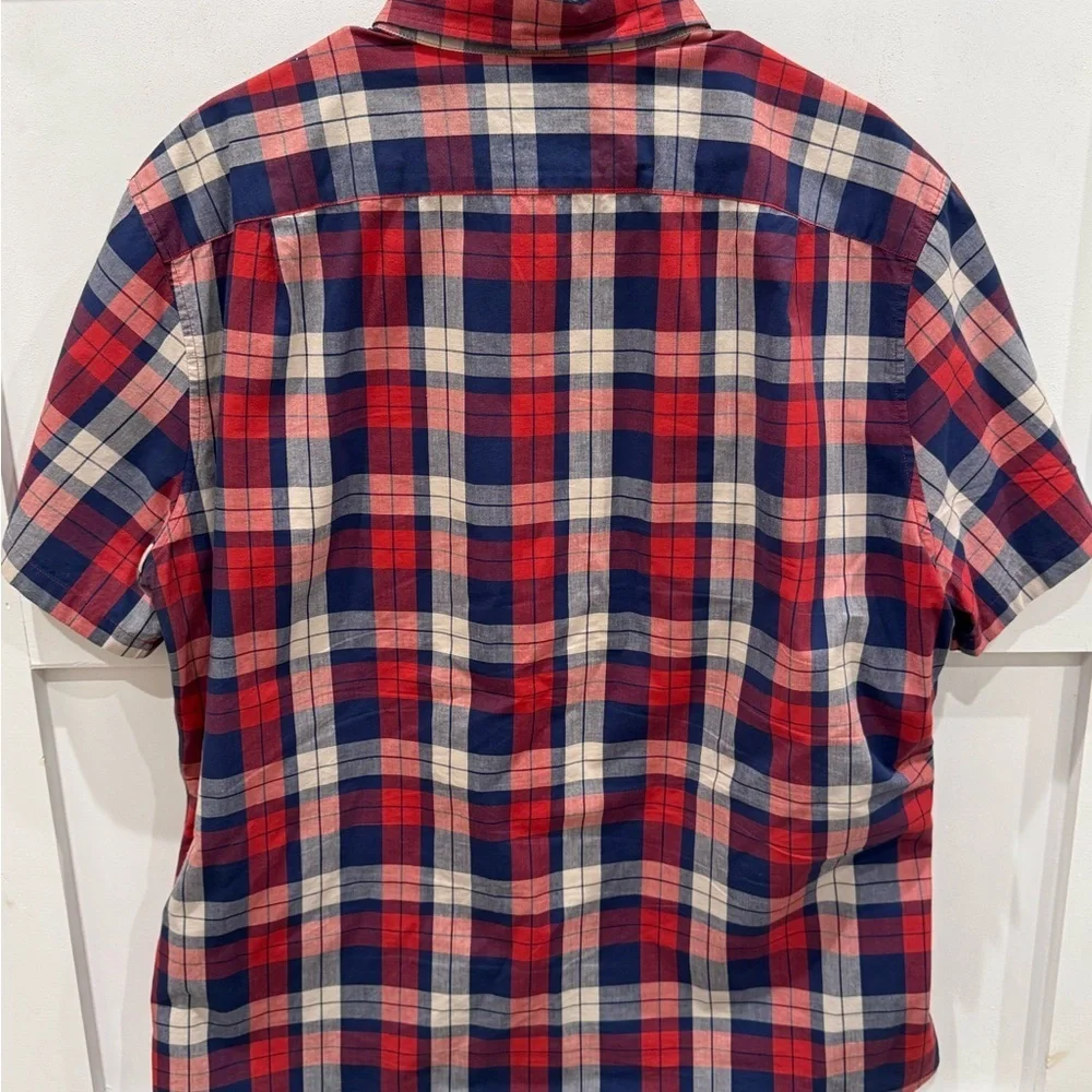 J. Crew Red and Blue Plaid Casual Shirt