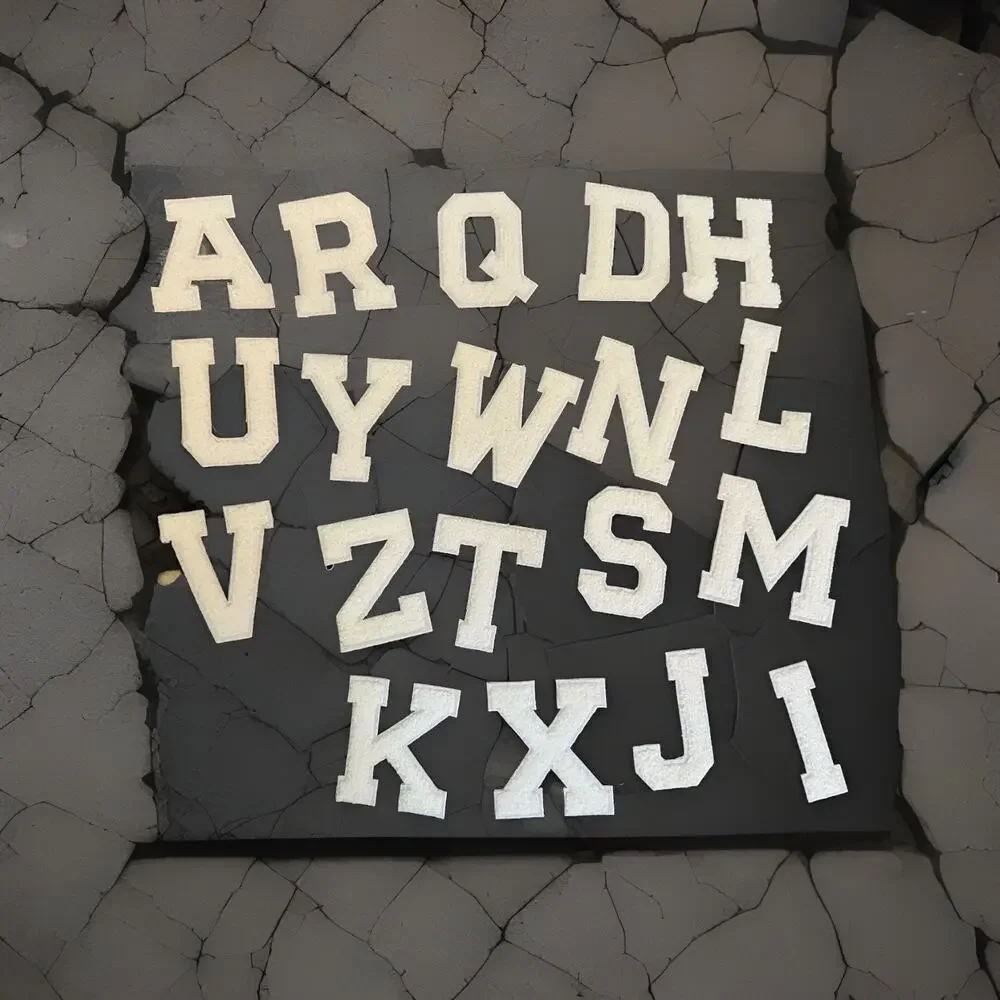 NEW! Random Alphabet Varsity Letter IRON- ON Patches. Price for all