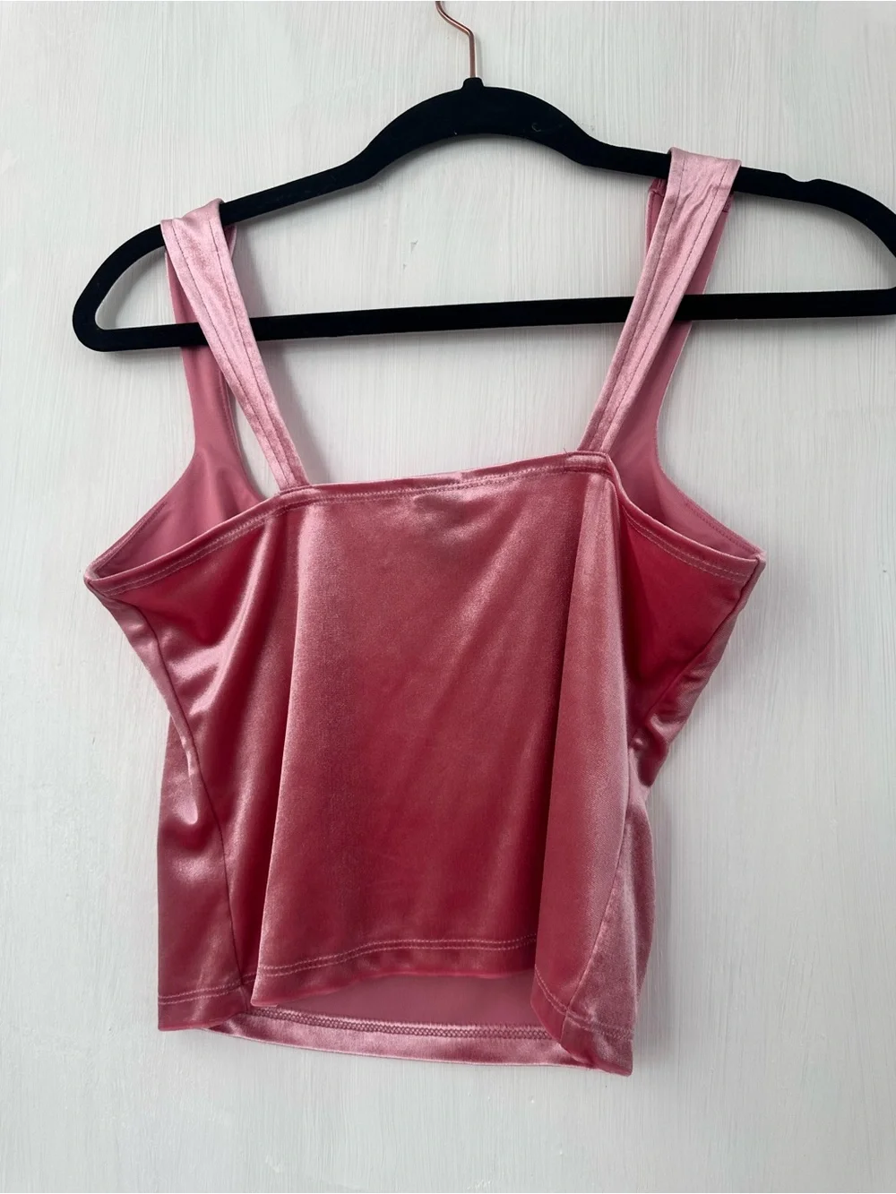 wild fable Pink Velvet Camisole with Keyhole