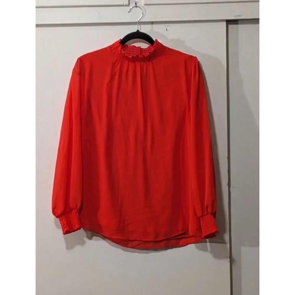 Perseption Concept mock neck blouse sz. Med.