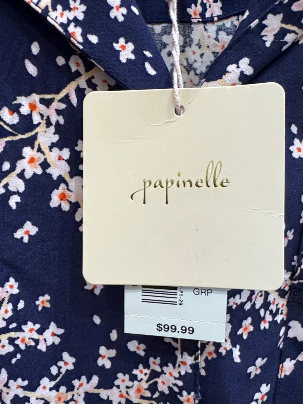 Papinelle Floral Button-Front Pajama Set