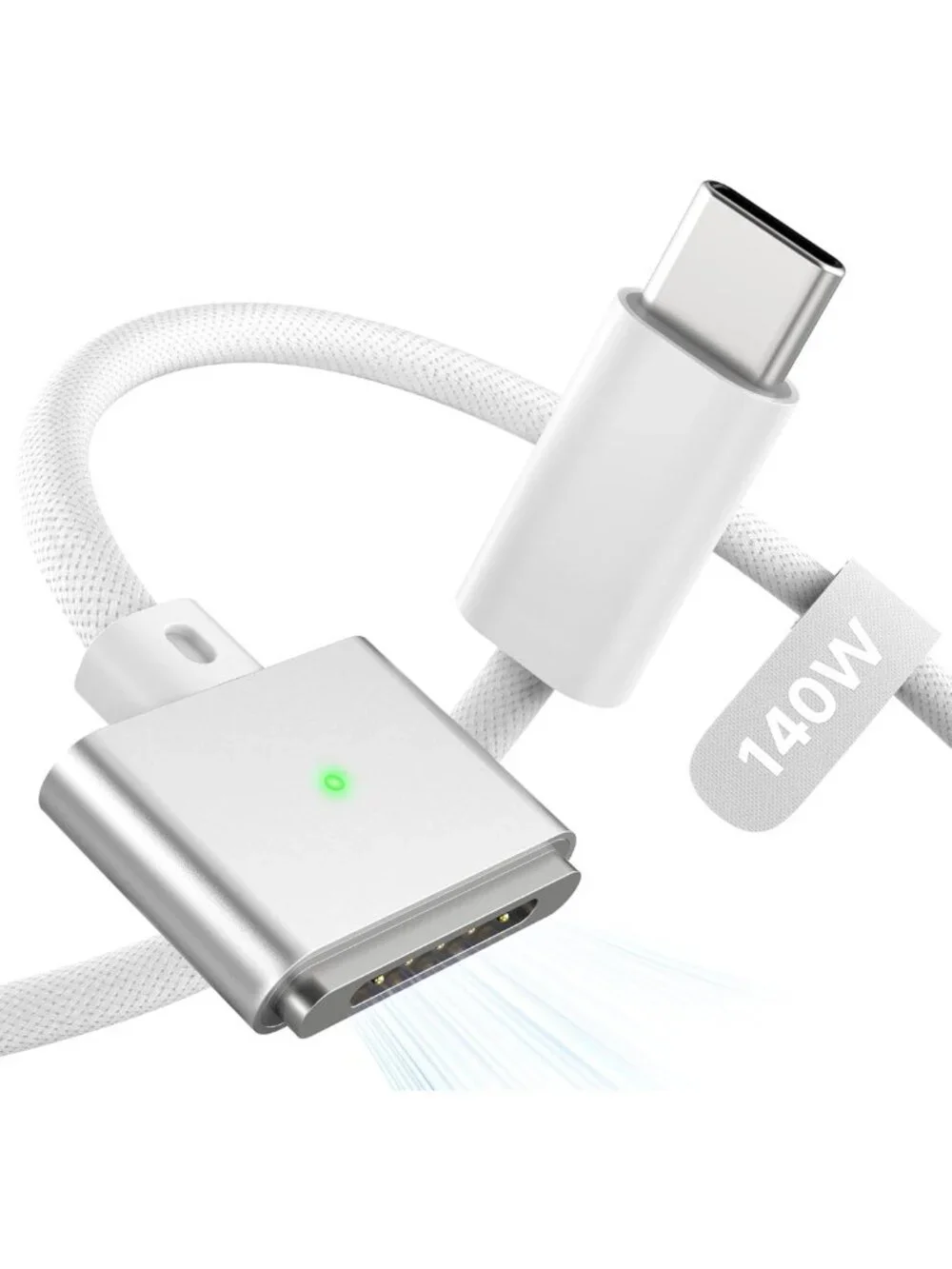 Magnetic 3-in-1 USB-C Charger Cable 6.6FT for MacBook Air/Pro, 140W Fast