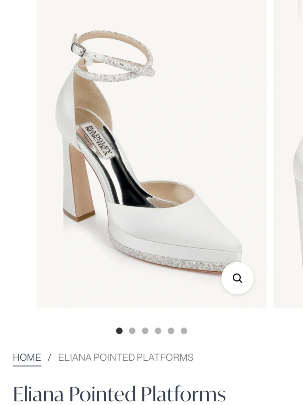 Badgley Mischka cushioned white