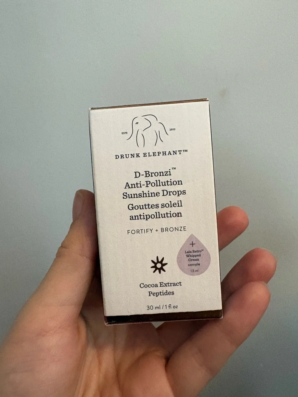 NEW Drunk Elephant D-Bronzi Anti-Pollution Sunshine Bronzing Drops w/ Peptides