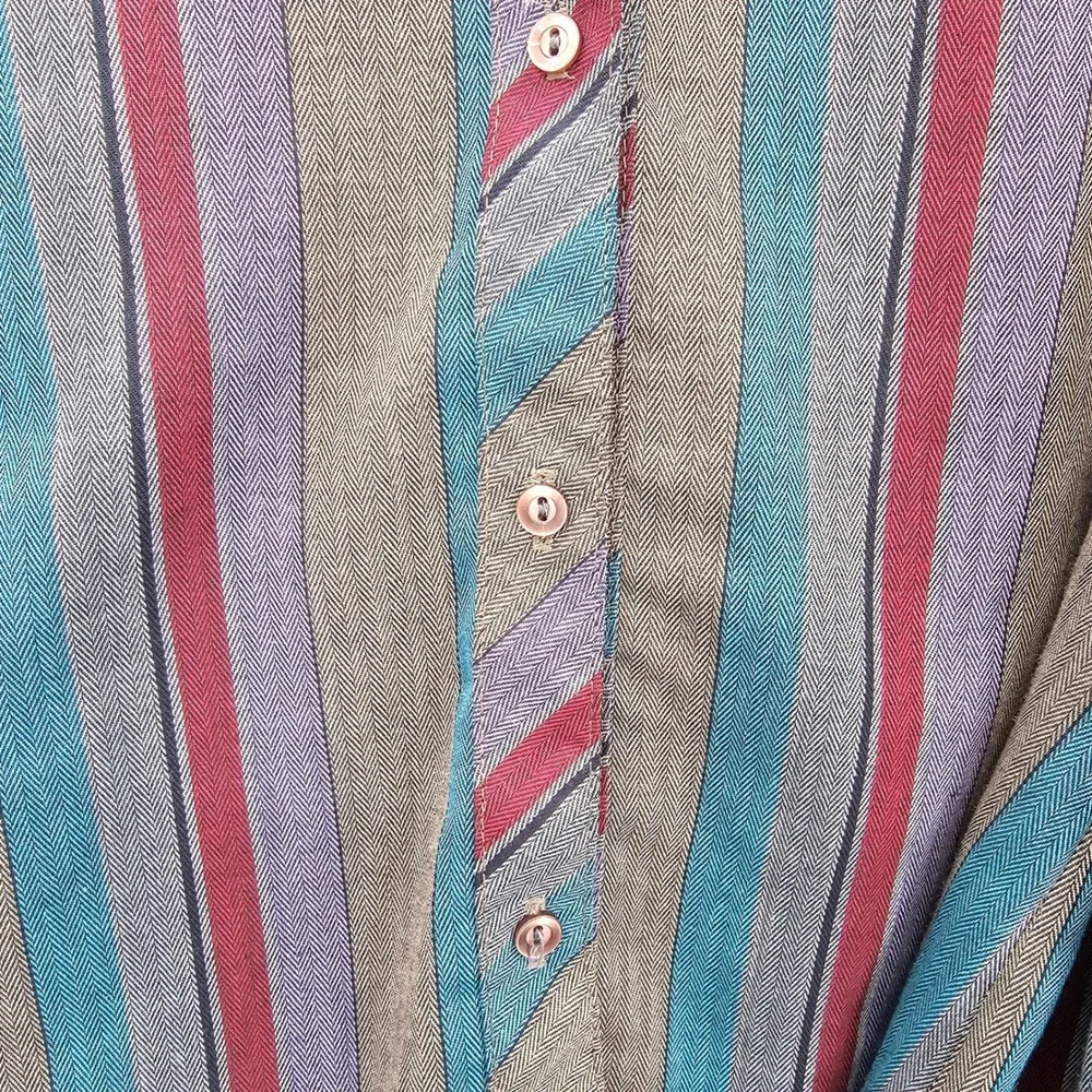 Vintage Western Sophisticates Pendleton Striped Pleated Skirt‎ Set Blouse 13/14