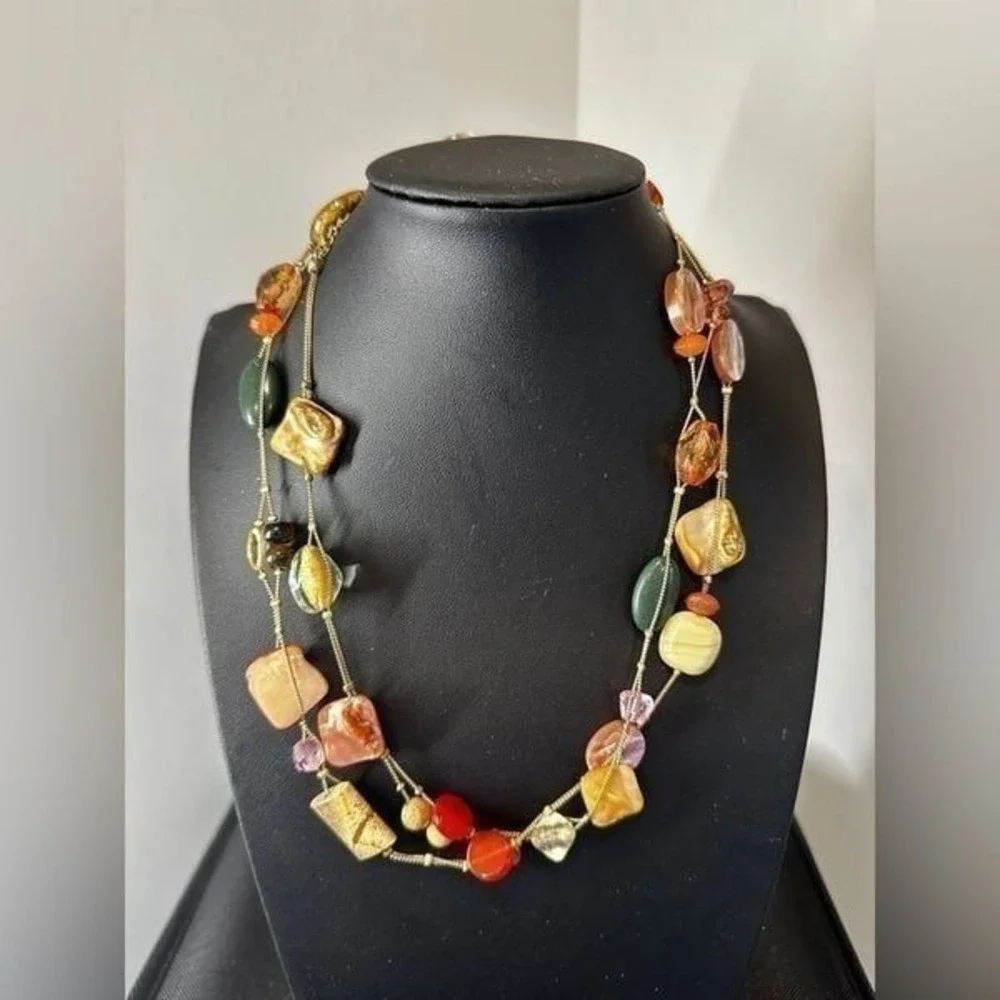 Lia Sophia stones necklace