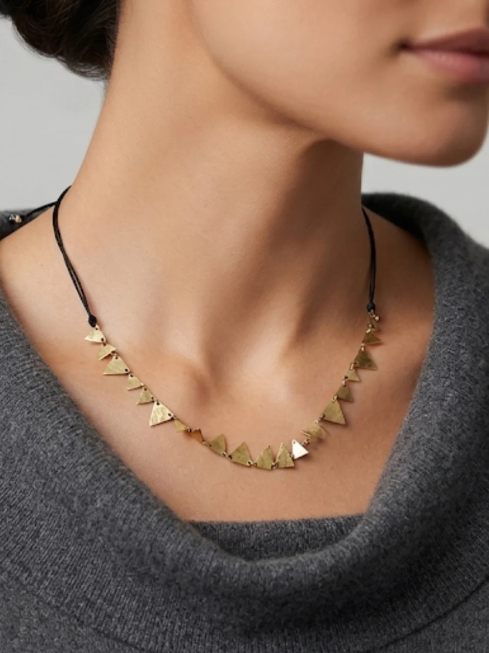 Gold Triangle Necklace