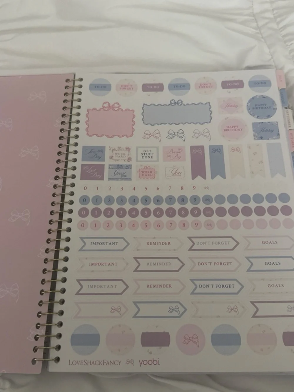 Yoobi x LoveShackFancy 2026-2027 Floral Planner - Blue
