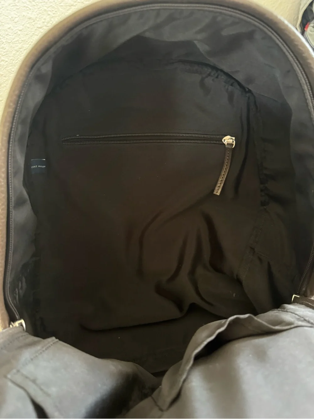 Cole Haan zip closure