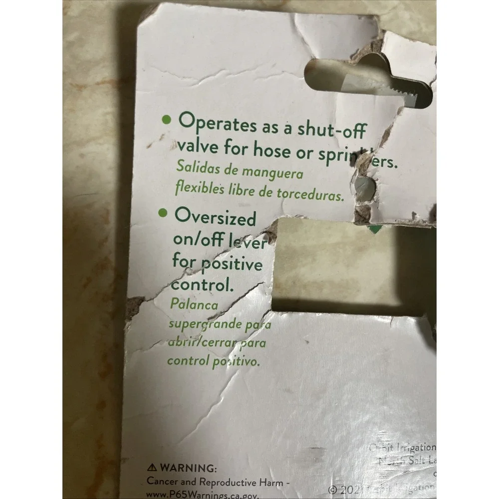 Orbit Pro-flow Hose Shut‎ Off Coupling