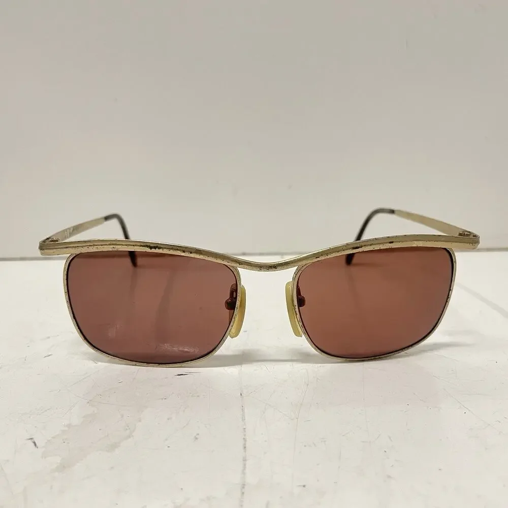 VTG 80’s Revo Malibu Sunglasses 989/005 Gold Plate Frame NASA Lens Tech Japan