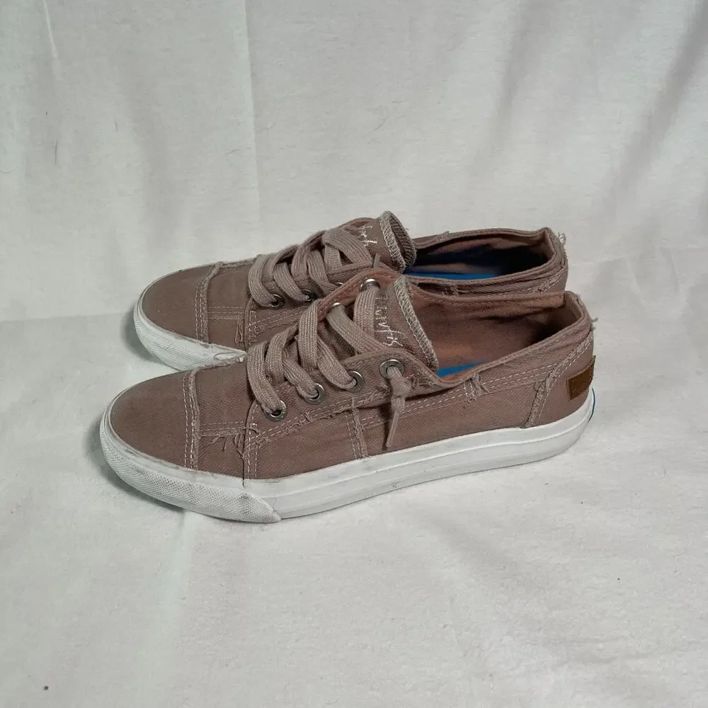 Blowfish Malibu Dusty Rose Canvas Sneakers Size 8