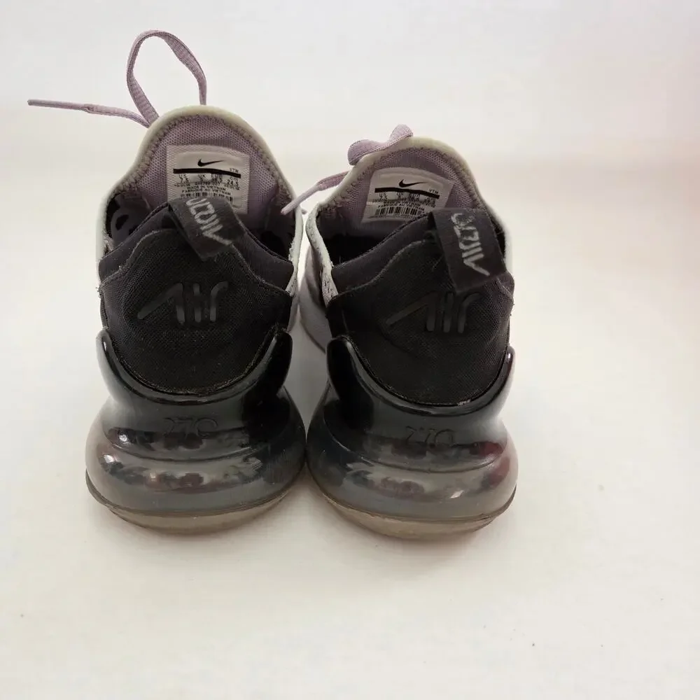 Nike Air Max 270 Women's Sneakers Atmosphere Grey Black Gunsmoke White Sz 7.5